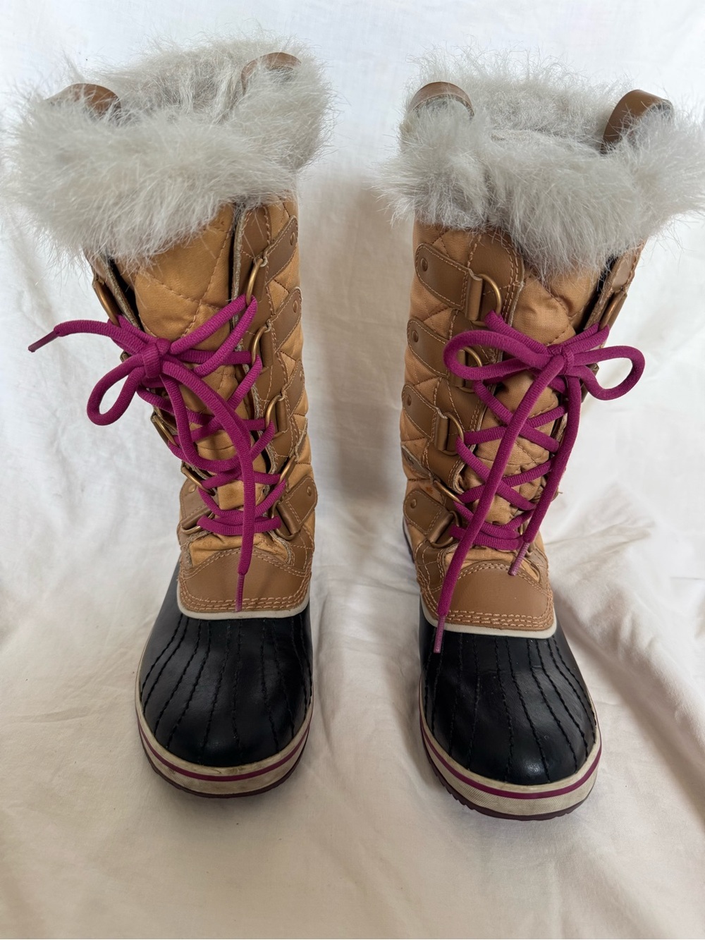 Sorel Tofino II Waterproof Winter Boots Curry Tan Pink US Women’s 8